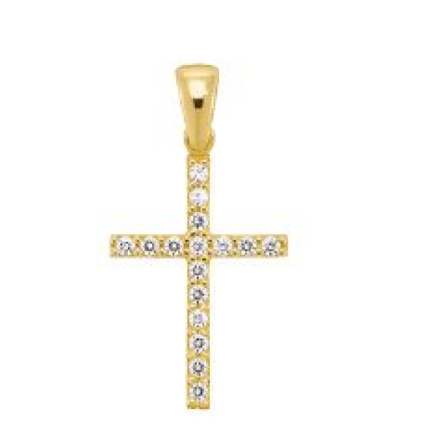 Pendentif  Or 375/1000 Oxyde de Zirconium