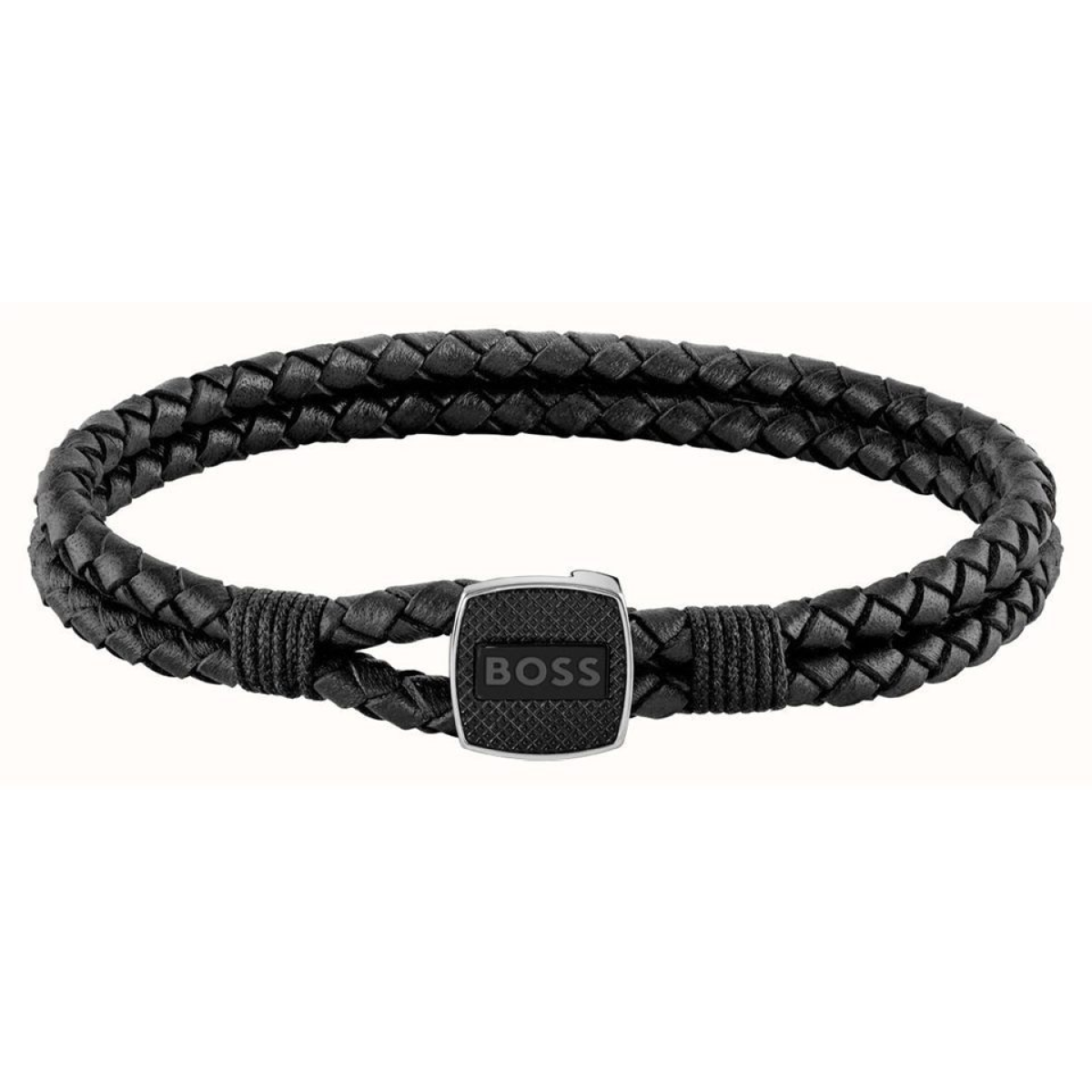Bracelet BOSS Acier Cuir