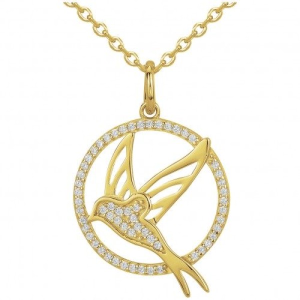 Collier  Plaqué Or Oxyde de Zirconium