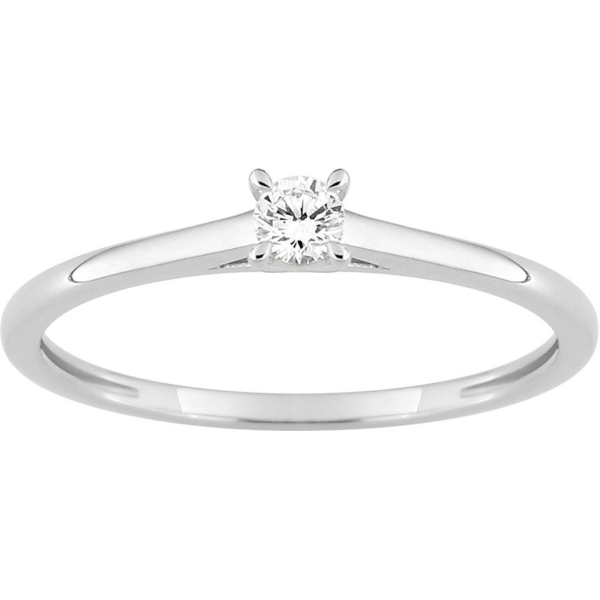 Bague  Or 375/1000 Diamant Synthétique