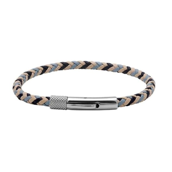 Bracelet ROCHET Acier Cuir