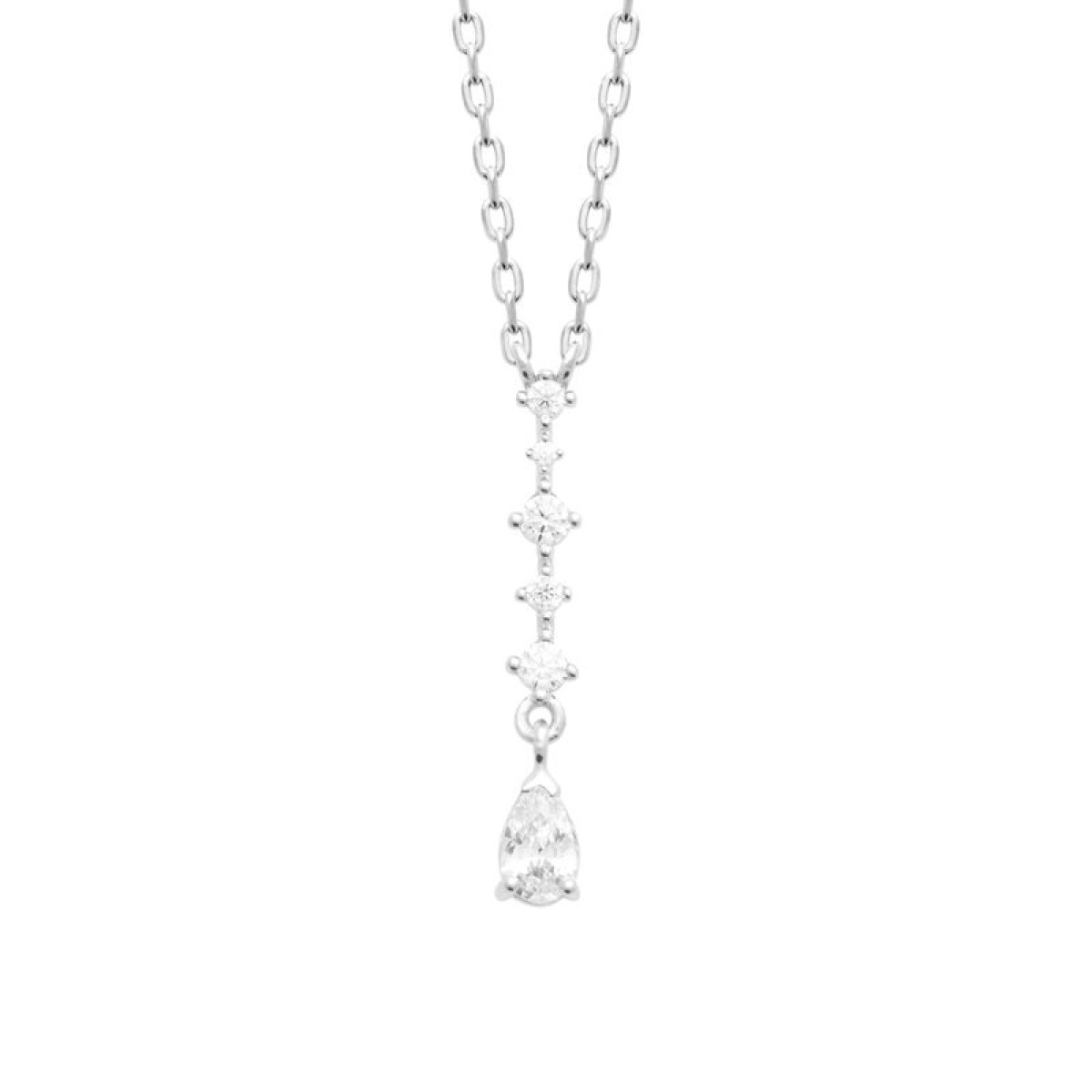 Collier  Argent 925/1000 Oxyde de Zirconium