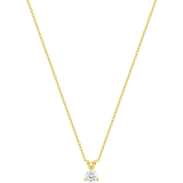 Collier  Or 375/1000 Diamant Synthétique