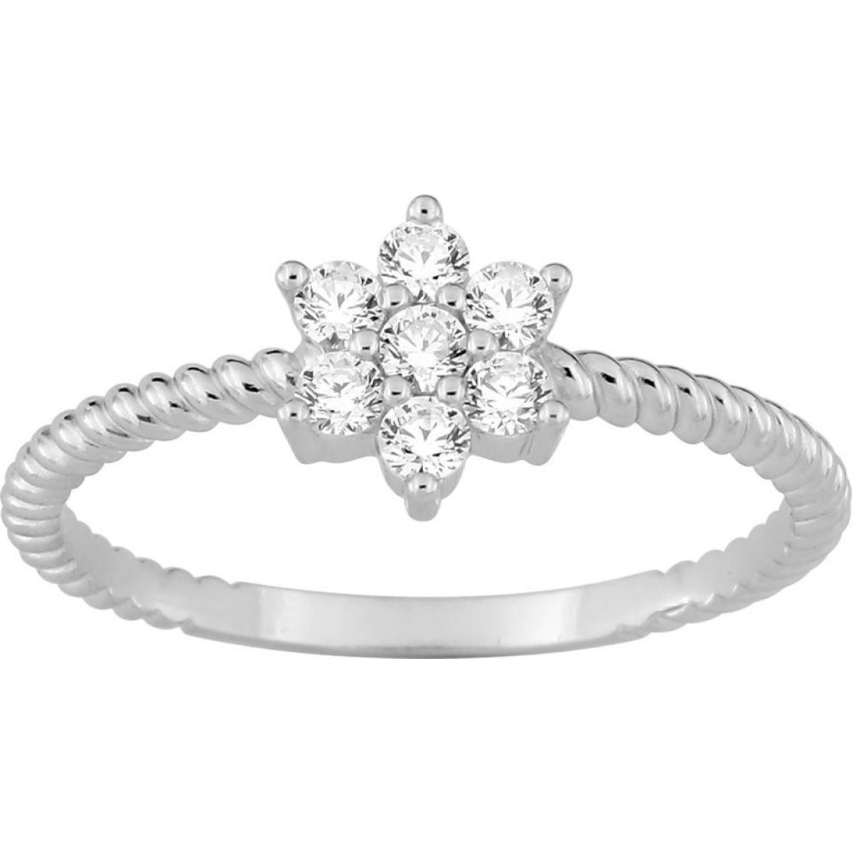 Bague  Argent 925/1000 Oxyde de Zirconium