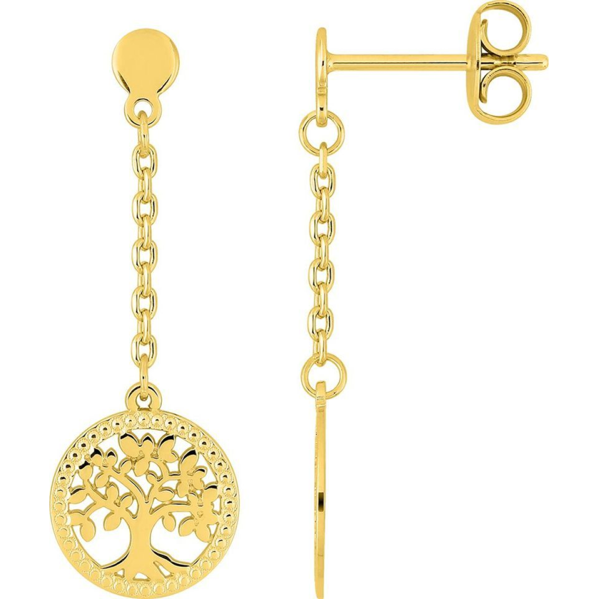 Boucles d'Oreilles  Plaqué Or