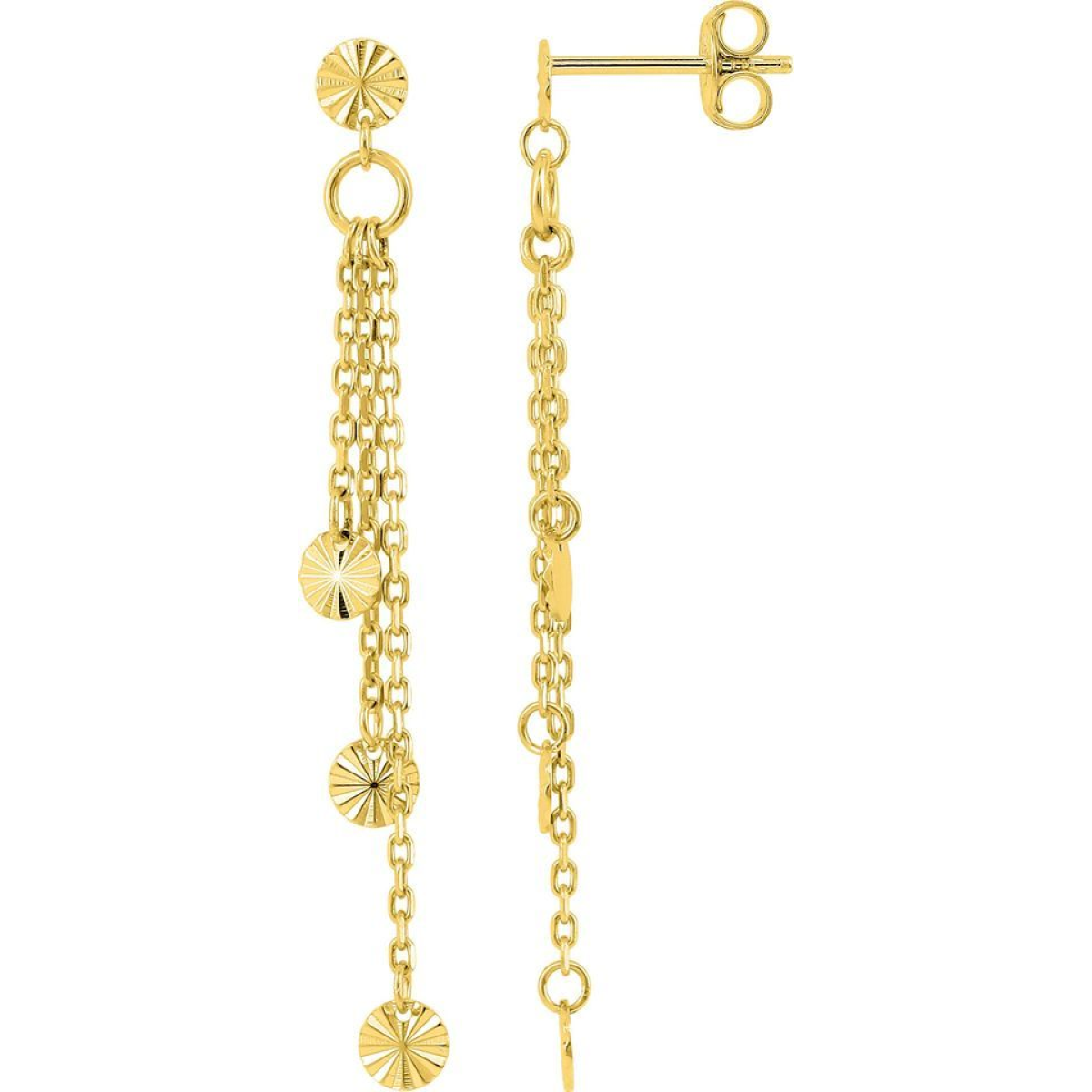 Boucles d'Oreilles  Plaqué Or