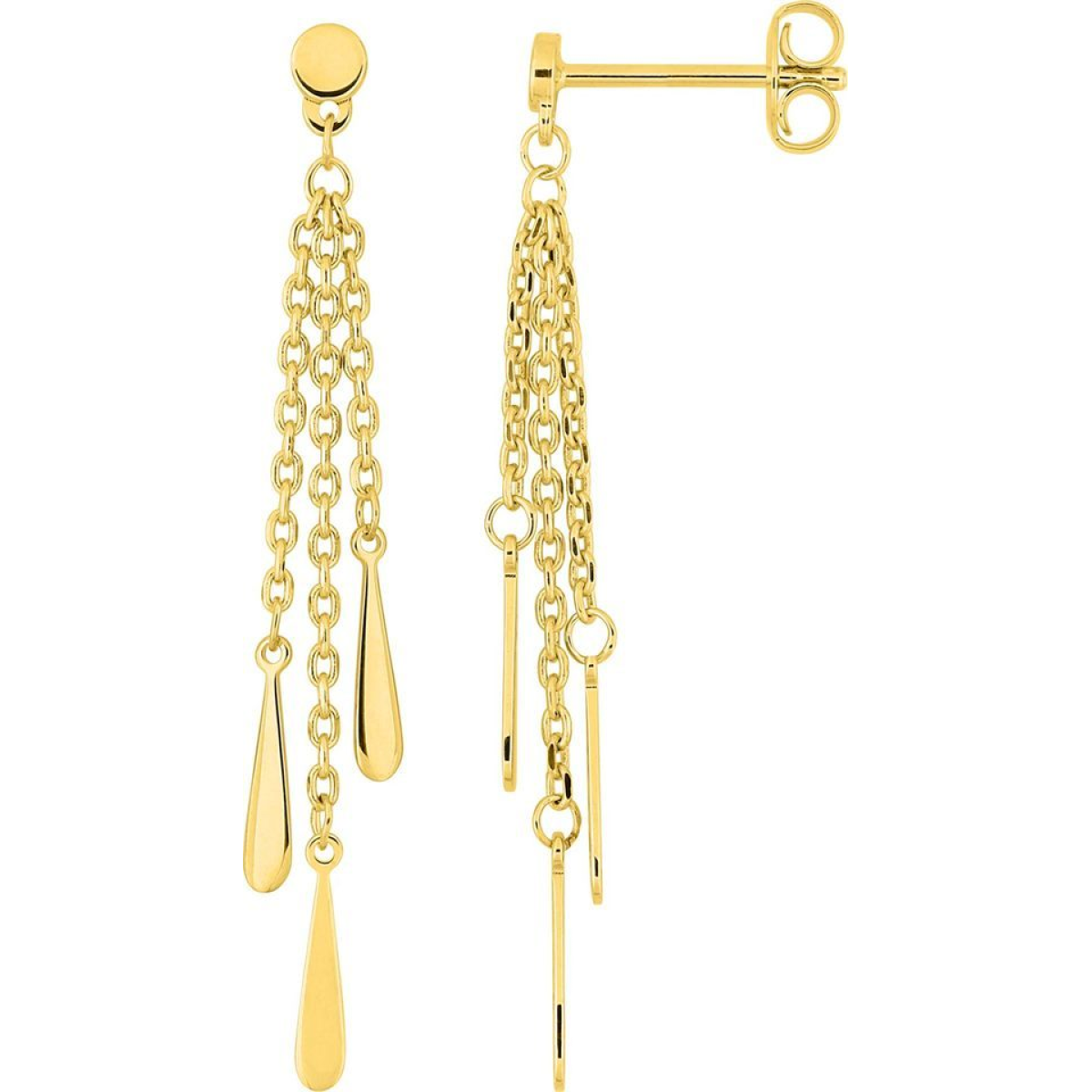 Boucles d'Oreilles  Plaqué Or