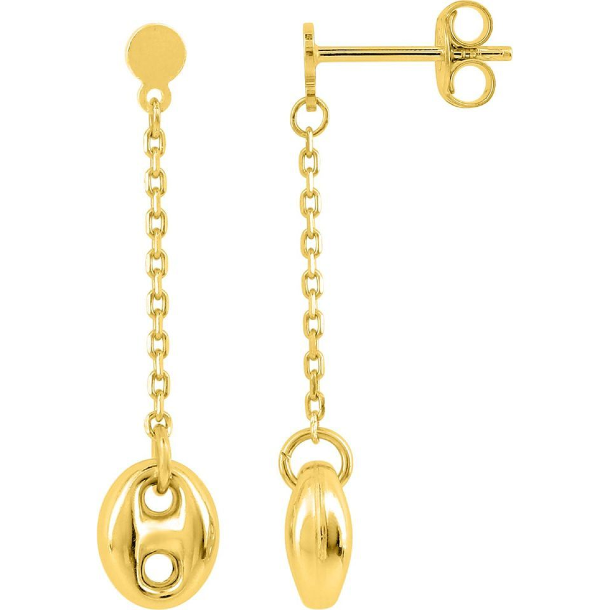 Boucles d'Oreilles  Plaqué Or