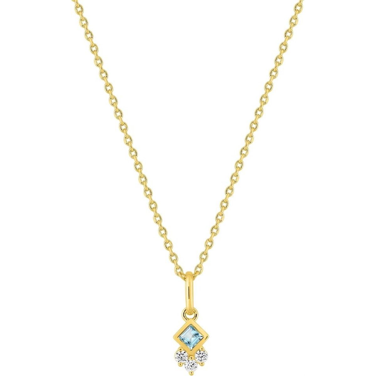 Collier  Plaqué Or Oxyde de Zirconium