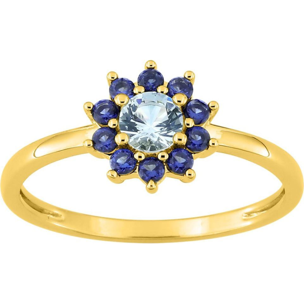 Bague  Plaqué Or Oxyde de Zirconium