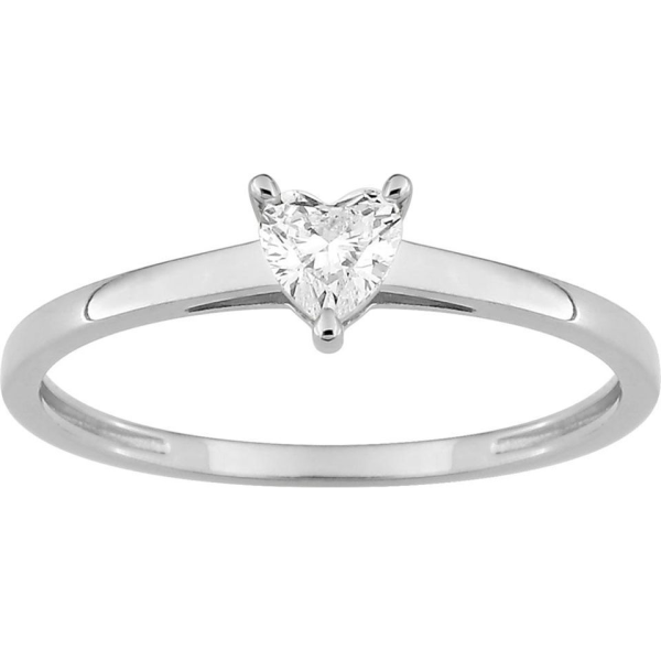 Bague  Or 375/1000 Diamant Synthétique