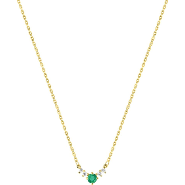 Collier  Or 750/1000 Emeraude