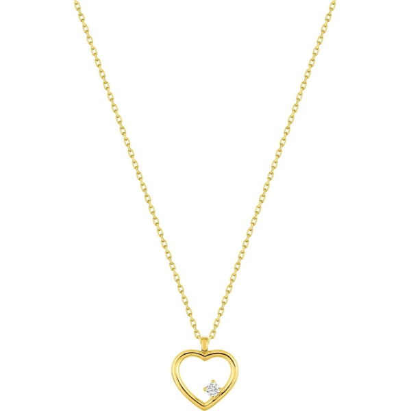 Collier  Or 375/1000 Oxyde de Zirconium