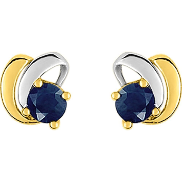 Boucles d'Oreilles  Or 750/1000 Saphir