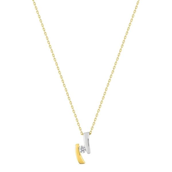 Collier  Or 750/1000 Oxyde de Zirconium