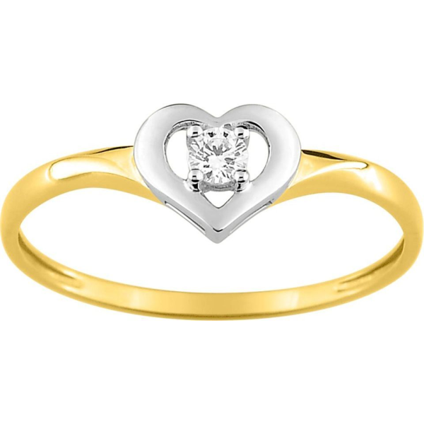 Bague  Or 750/1000 Oxyde de Zirconium