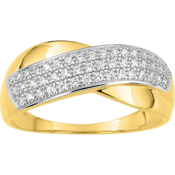 Bague  Or 750/1000 Oxyde de Zirconium
