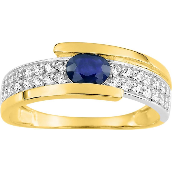 Bague  Or 375/1000 Saphir