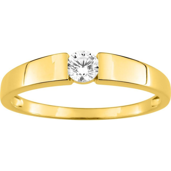Bague  Or 375/1000 Oxyde de Zirconium