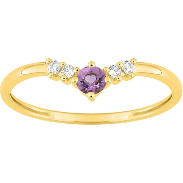 Bague  Or 375/1000 Améthyste