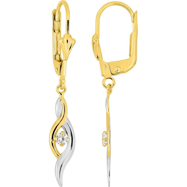 Boucles d'Oreilles  Or 375/1000 Oxyde de Zirconium