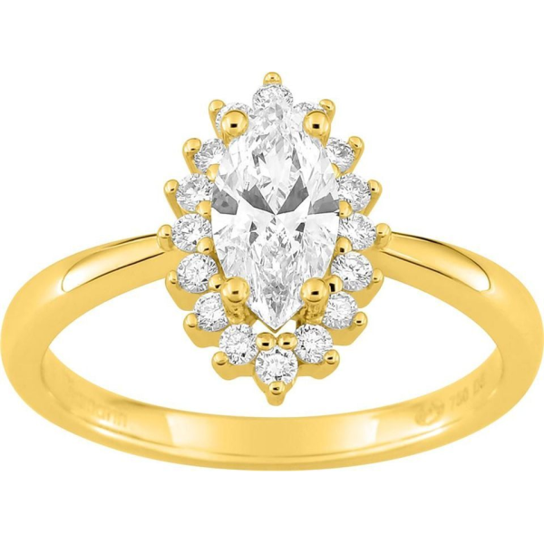 Bague  Or 750/1000 Diamant Synthétique