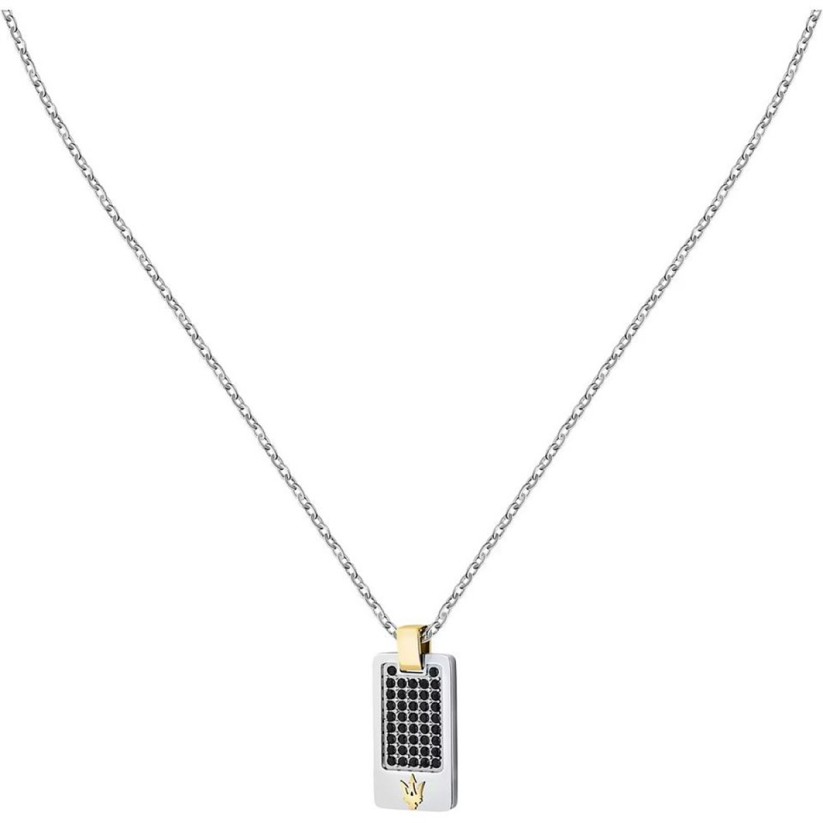 Collier MASERATI Acier Oxyde de Zirconium
