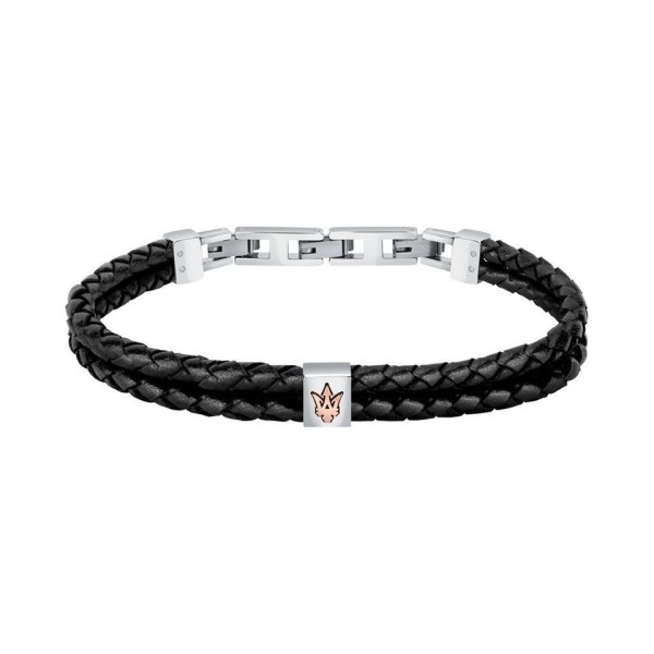 Bracelet MASERATI Acier Cuir