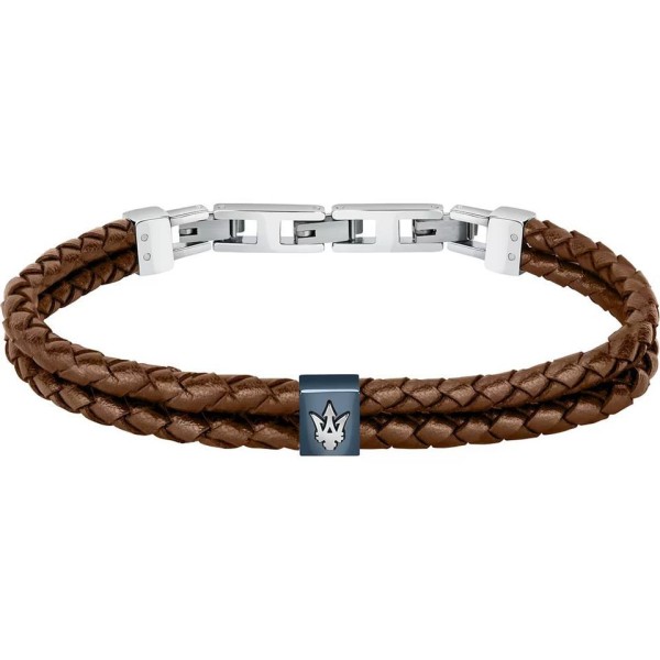 Bracelet MASERATI Acier Cuir