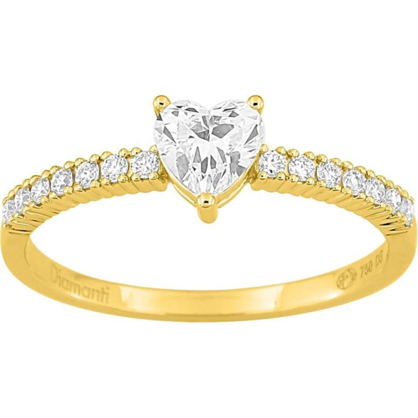 Bague  Or 750/1000 Diamant Synthétique