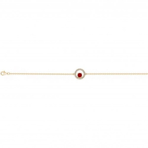 Bracelet  Plaqué Or Oxyde de Zirconium