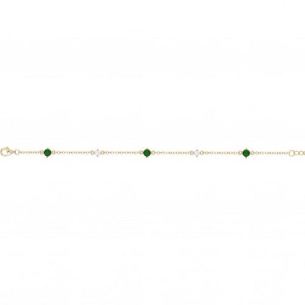 Bracelet  Plaqué Or Oxyde de Zirconium