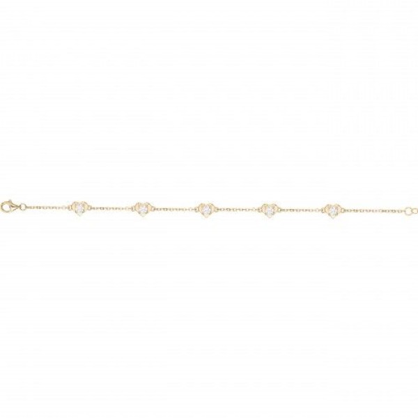 Bracelet  Plaqué Or Oxyde de Zirconium