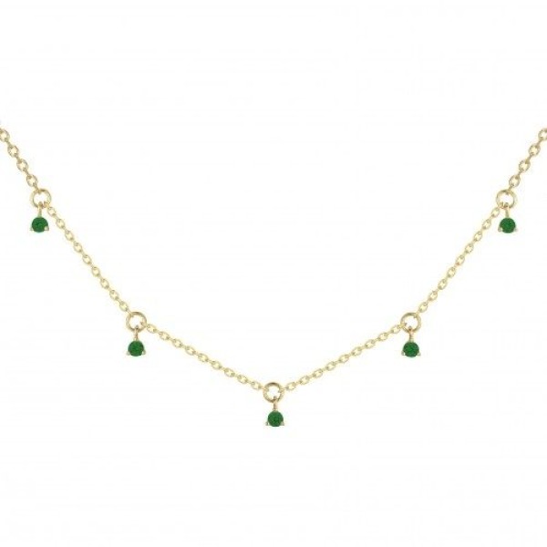 Collier  Plaqué Or Oxyde de Zirconium