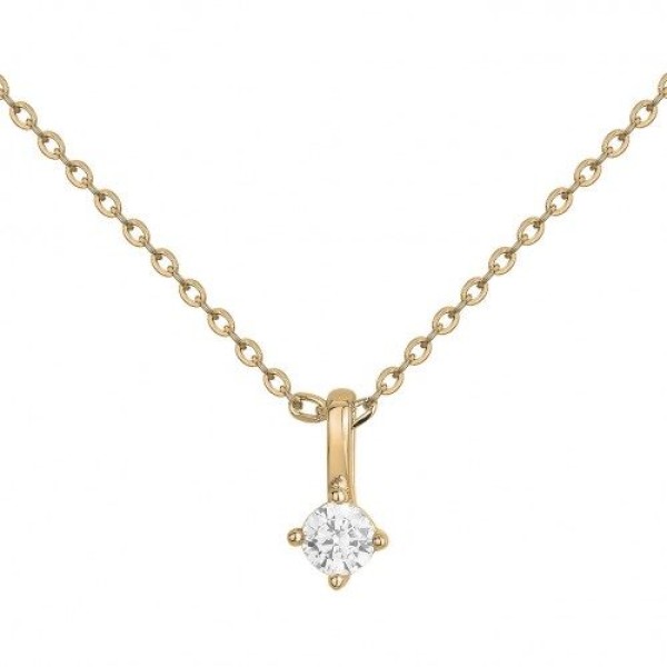 Collier  Plaqué Or Oxyde de Zirconium