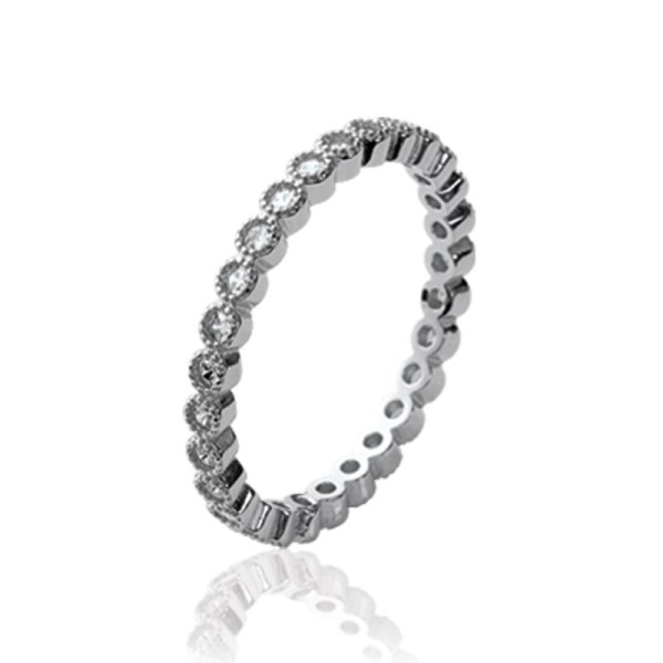 Bague  Argent 925/1000 Oxyde de Zirconium