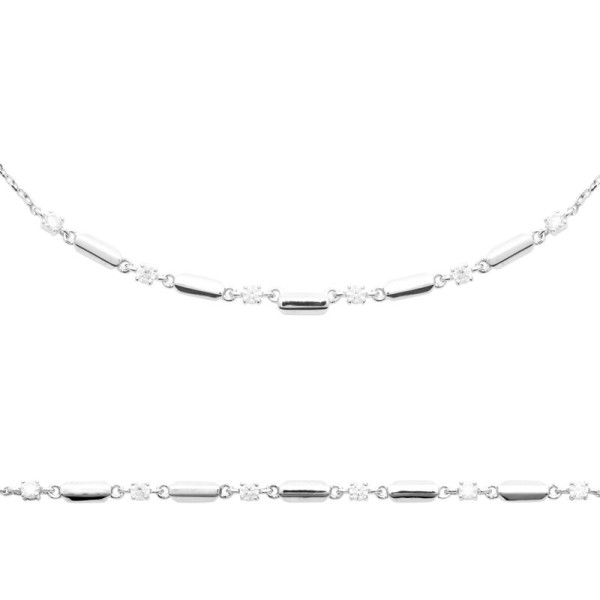 Collier  Argent 925/1000 Oxyde de Zirconium
