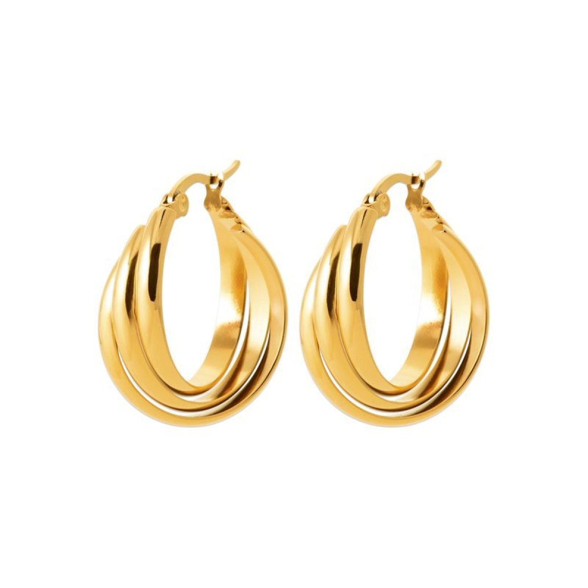 Boucles d'Oreilles  Acier