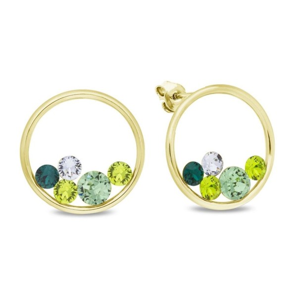 Boucles d'Oreilles  Acier cristaux Swarovski
