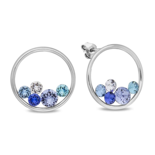 Boucles d'Oreilles  Acier cristaux Swarovski