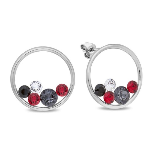 Boucles d'Oreilles  Acier cristaux Swarovski