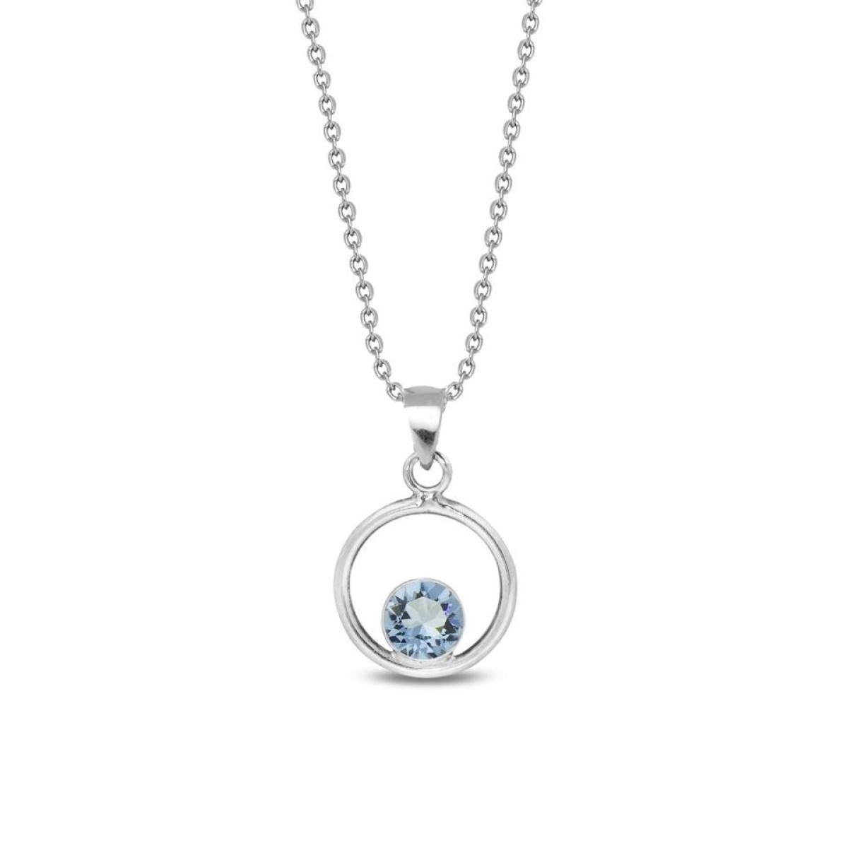 Collier  Argent 925/1000 cristaux Swarovski