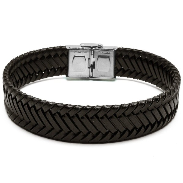 Bracelet  Acier Cuir