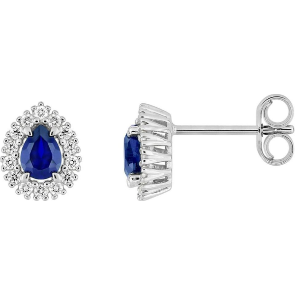 Boucles d'Oreilles  Or 375/1000 Diamant Synthétique