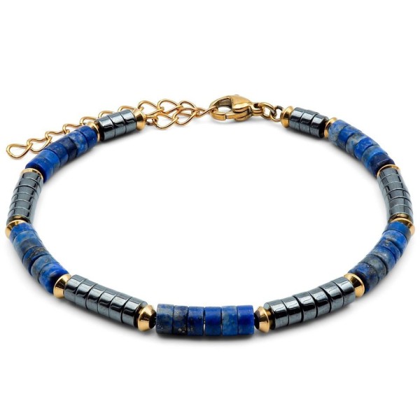 Bague  Acier Pierre Naturelle