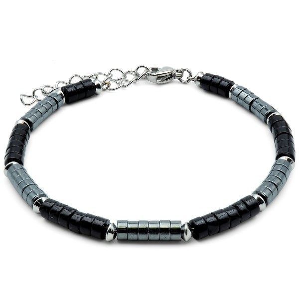 Bague  Acier Pierre Naturelle