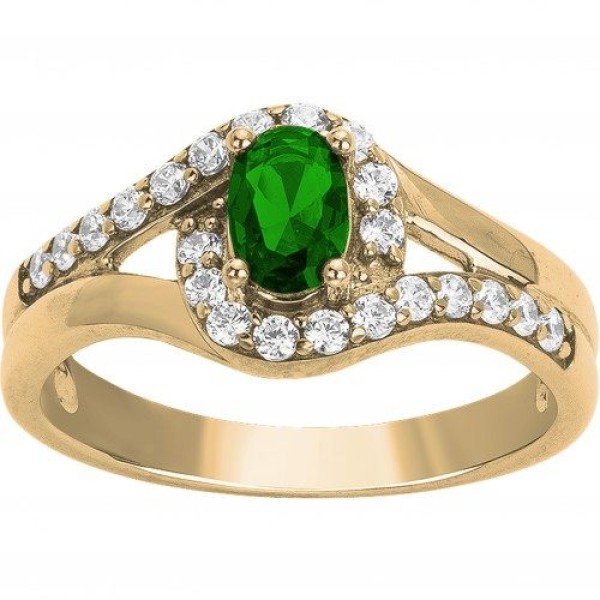 Bague  Plaqué Or Oxyde de Zirconium