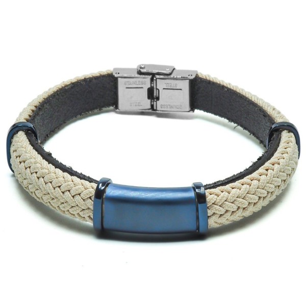 Bracelet  Acier Cuir