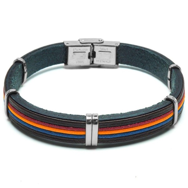 Bracelet  Acier Cuir