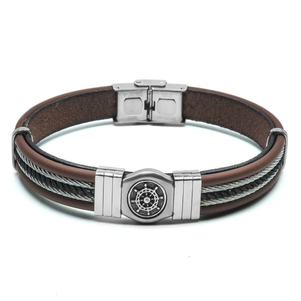 Bracelet  Acier Cuir